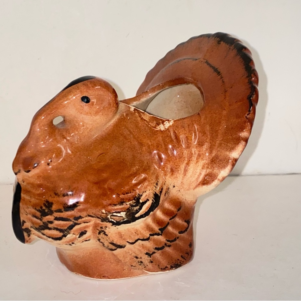 Mid Century Vintage Morton Pottery Thanksgiving Turkey Planter